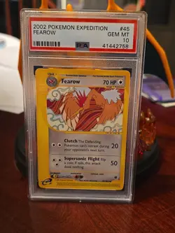 Pokemon Expedition Fearow Card 45/165 Non Holo Rare PSA 10 - Image 2