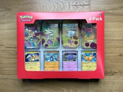 Pokemon TCG: S&V 151 - 4 Pack Mini Tins + 4 Promo Cards - SAMS CLUB EXCLUSIVE - Image 1