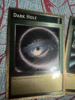 Yugioh Dark Hole Monster Reborn GOLD ULTIMATE Waifu Card Girl Holo Anime YCS WC - Image 2