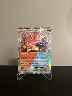 Volcanion EX Black Star Promo XY173 Half Art Ultra Pokemon Trading Card TCG - Image 1