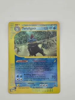Pokemon TCG Feraligatr Expedition Card 47/165 Reverse Holo Rare, Vintage MP - Image 3