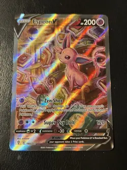 Espeon V 180/203 Evolving Skies Full Art Alt Art Pokemon Card (NM) - Image 1