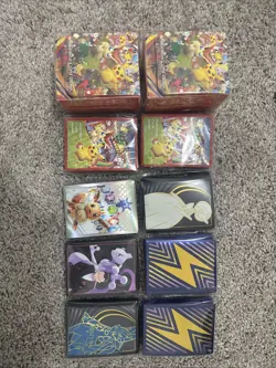 Pokemon Card Sleeves & Deck Boxes - ETBs - Tohoku, Prismatic, Destined, Surging - Image 1