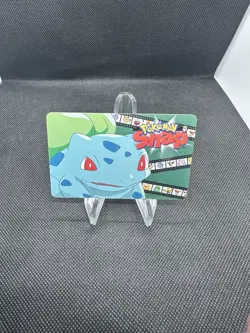 1999 Nintendo Blockbuster Pokemon Snap Station Chip Card Bulbasaur Art - Image 1