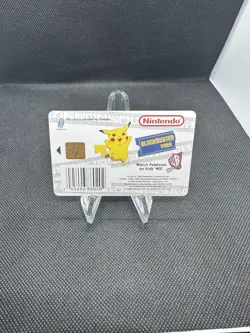 1999 Nintendo Blockbuster Pokemon Snap Station Chip Card Bulbasaur Art - Image 2