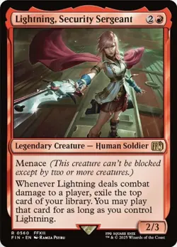 Lightning, Security Sergeant Light Play, English Magic the Gathering MTG Final F - Image 1