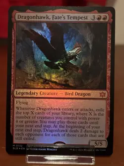Dragonhawk Fates Tempest Mythic Creature Magic: The Gathering Foil - Image 1