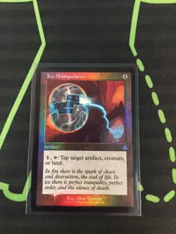 MTG Magic The Gathering Icy Manipulator Foil Retro Frame Artifact Commander - Image 1