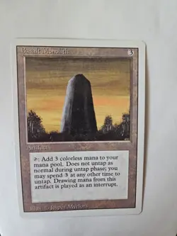 Basalt Monolith Revised Edition 1994 Regular Uncommon Mtg Magic the Gathering NM - Image 1