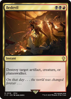 MTG magic 1x Bedevil SURGE FOIL (M/NM) Commander Final Fantasy - Image 1