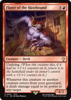 MTG magic 1x Flayer of the Hatebound SURGE FOIL (M/NM) Commander Final Fantasy - Image 1