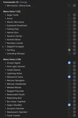 Custom Budget EDH Deck Feat. Mm’menon, Uthros Exile (Red Blue) - Image 5