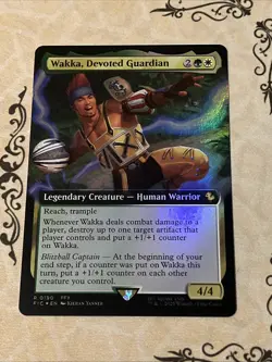 Wakka, Devoted Guardian (Extended Art) #190 (Foil) NM Final Fantasy Magic MTG - Image 1