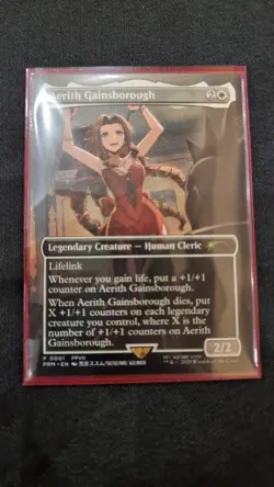 Aerith Gainsborough MTG - Final Fantasy Regional Championship Promo NEW - Image 1