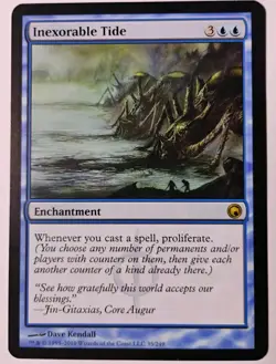 Inexorable Tide MTG, Scars of Mirrodin, Rare, LP - Image 1