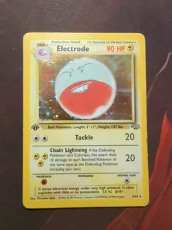 1999 Pokemon Electrode Holo Rare 1st Edition Jungle 2/64 - Image 1