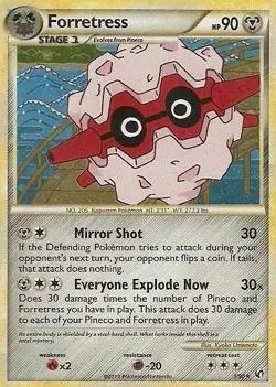 Pokemon - Forretress - 3/90 - Holo Rare - HS Undaunted - NM - Image 1