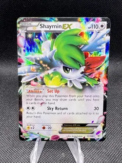 Shaymin EX - 77/108 - LP - Ultra Rare Holo - XY: Roaring Skies - Pokemon TCG - - Image 1