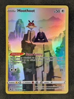 Hoothoot TG12/TG30 Pokemon TCG Ultra Rare SWSH10: Astral Radiance Trainer Galler - Image 1
