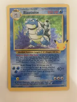 Blastoise - 2/102 Celebrations 25th Anniversary Holo Rare Pokemon - NM/MINT TCG - Image 1
