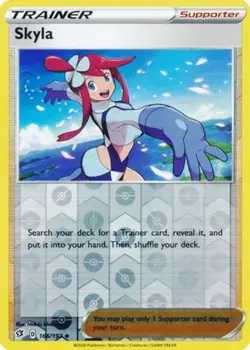 Pokemon - Skyla - 166/192 - Uncommon - Reverse Holo - Sword & Shield - Rebel Cla - Image 1