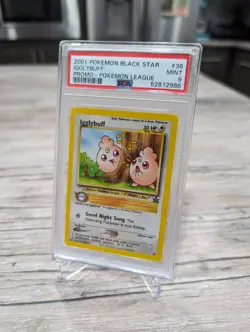 PSA 9 MINT Igglybuff # 36 WOTC Black Star Promo Pokemon Card - Image 2