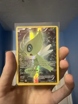 Pokemon TCG Mythical Celebi XY111 Full Art Black Star Holo Promo Card - Image 1