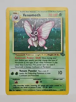 Pokemon TCG Venomoth Holo Rare Card 13/64 Jungle - Image 1