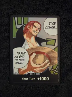 One Piece Card Game Paramount War DON Alt Art Shanks OP02 English - Image 1