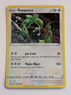 Rayquaza SWSH029(Cosmos Holo) Sword & Shield Promo Holo Card Near Mint - Image 1