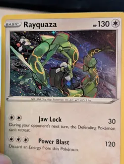 Rayquaza SWSH029(Cosmos Holo) Sword & Shield Promo Holo Card Near Mint - Image 3