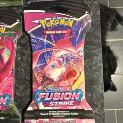 Fusion Strike Sealed Sleeved Pokemon Booster Card Artset Art Set - 4 Total Packs - Image 2