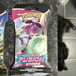 Fusion Strike Sealed Sleeved Pokemon Booster Card Artset Art Set - 4 Total Packs - Image 4