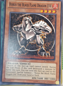 Yugioh Horus the Flame Dragon Lv.4 LCYW-EN197 Trading Card Game - Image 1
