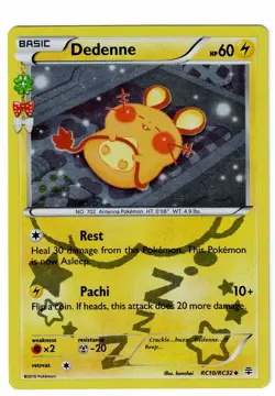 Pokemon TCG Generations Dedenne #RC10/RC32 Holo Uncommon Card MP - Image 3