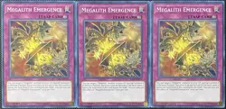 Megalith Emergence IGAS-EN072 Ignition Assault 1st Edition (x3) - Yugioh Card - Image 1