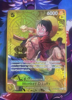 Monkey D Luffy One Piece Card Japanese Version 2nd Anniversary Set ST13-015 - Image 1