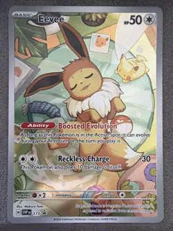 Pokemon Eevee TCG Prismatic Holo Promo Card 173 NM/Mint Condition - Image 1
