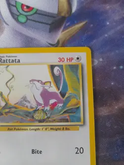 Rattata 61/102 1999-2000 4th Print UK Common Unlimited Base Set Pokemon Card MP - Image 4