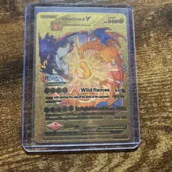 Pokemon Charizard V Evolution 508HP Gold Foil (Fan Art) - Image 1