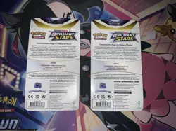 Brilliant Stars Eevee/Flapple Lot of 2 Single pack Checklane Blister Set Booster - Image 2
