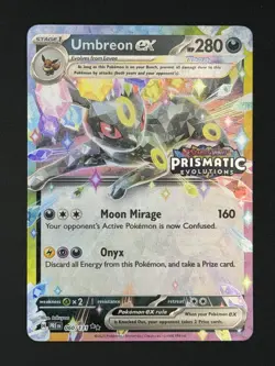 Umbreon Ex Stamped Pokemon Prismatic Evolutions Promo Surprise Box 60/131 - Image 1