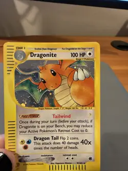 Pokemon TCG Dragonite Holo Rare Card Expedition Base Set 9/165 - Image 3