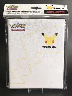 Pokemon: 25th Anniversary First Partner Collector’s Jumbo Binder w/ Pikachu - Image 1