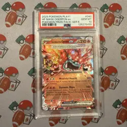 Hearthflame Mask Ogerpon ex 040/167 Pokemon Prize Pack Twilight PSA 10 - Image 1