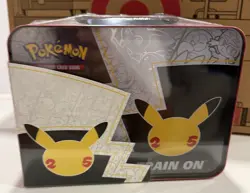 Pokemon TCG Celebrations 25th Anniversary Collectors Chest Lunch Box Tin Sealed 820650809415 - Image 2