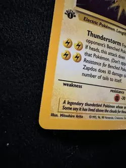 Pokemon TCG | Zapdos 1st Edition Holo Rare *HOLO ERROR* | 15/62 Fossil | NM-LP - Image 5