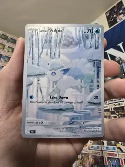 NEW! Alolan Vulpix Pokemon TCG POCKET Illustration Rare *SEE DESC* - Image 1