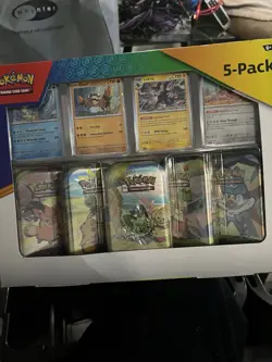 COSTCO Pokemon TCG Scarlet & Violet Paldea Friends Mini Tin 5-Pack New Sealed! - Image 1