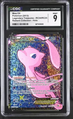 CGC 9 Mew EX Legendary Treasures RC24/RC25 Radiant (Collection) Holo Pokemon - Image 1